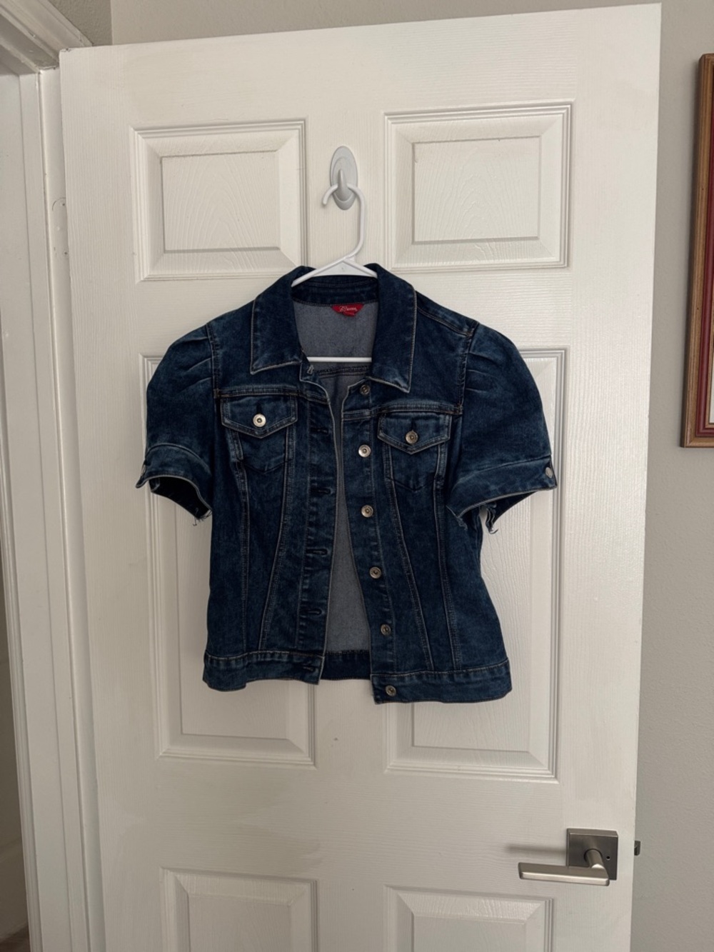 Guess Women's Short Sleeve Denim Jacket Y2K